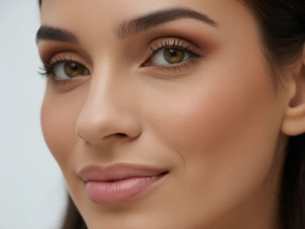 eye makeup styles for oval face winged liner smokey shimmer"